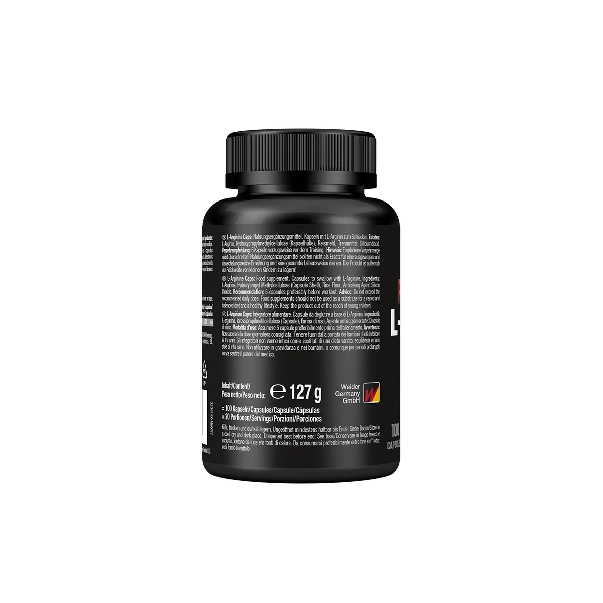 L-Arginine Caps 100 Kapseln – Bild 6