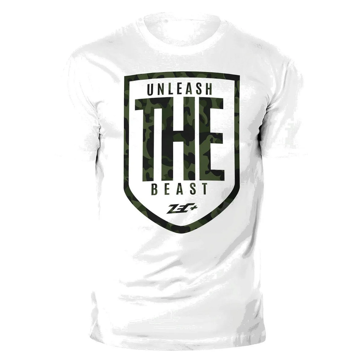 ZEC+ UNLEASH THE BEAST Herren T-Shirt weiß 3XL