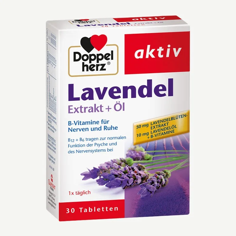 Doppelherz Lavendel Extrakt + Öl Basic / 30 Tabletten