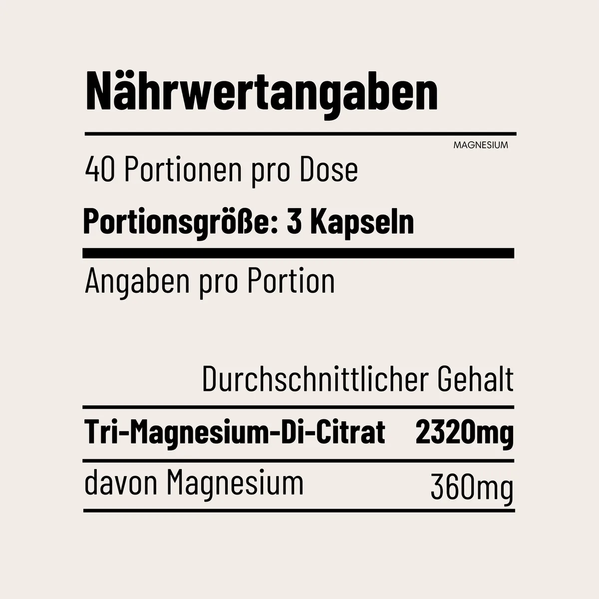 MAGNESIUM - 120 Kapseln – Bild 4