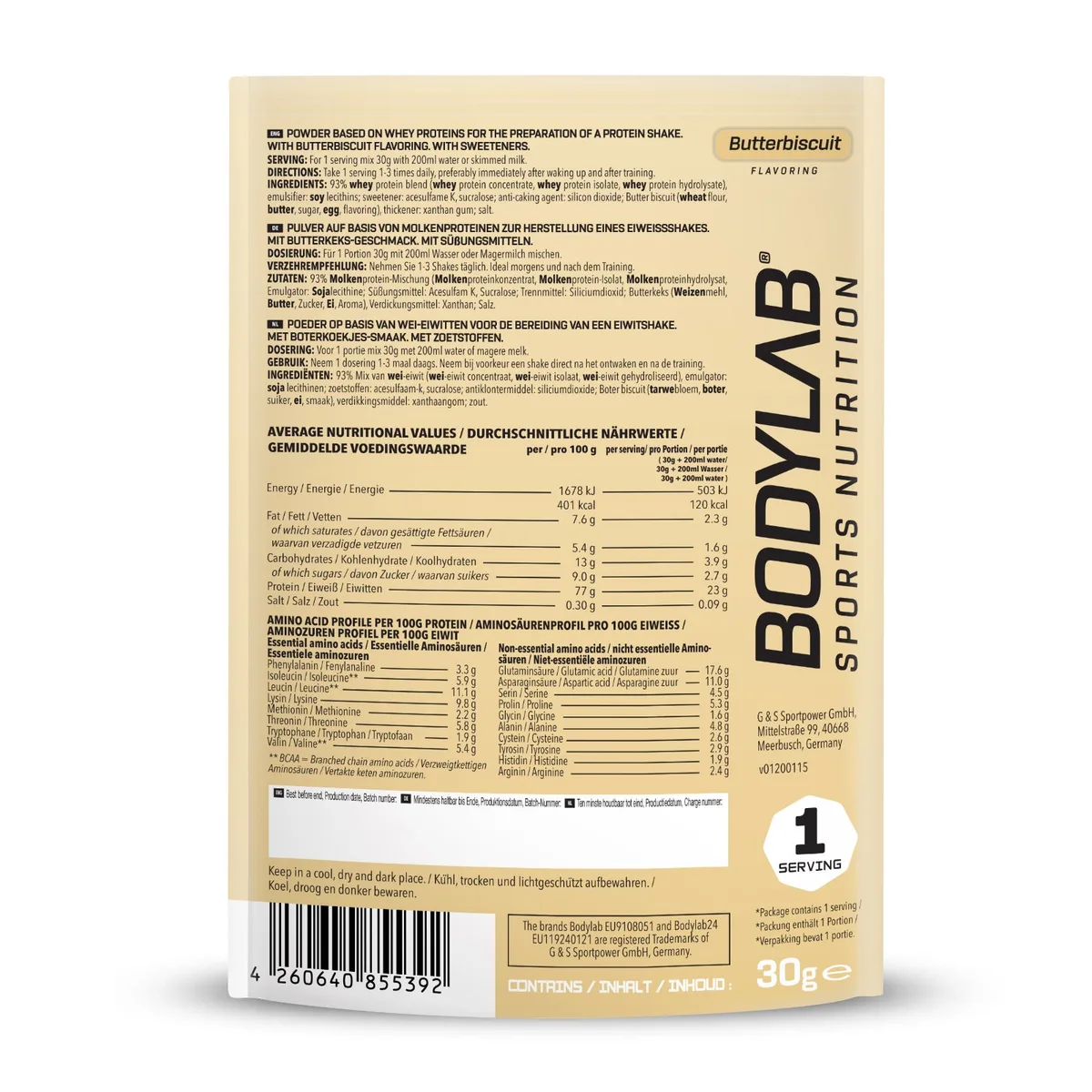 Whey Protein Probe (30g) Double Chocolate – Bild 8