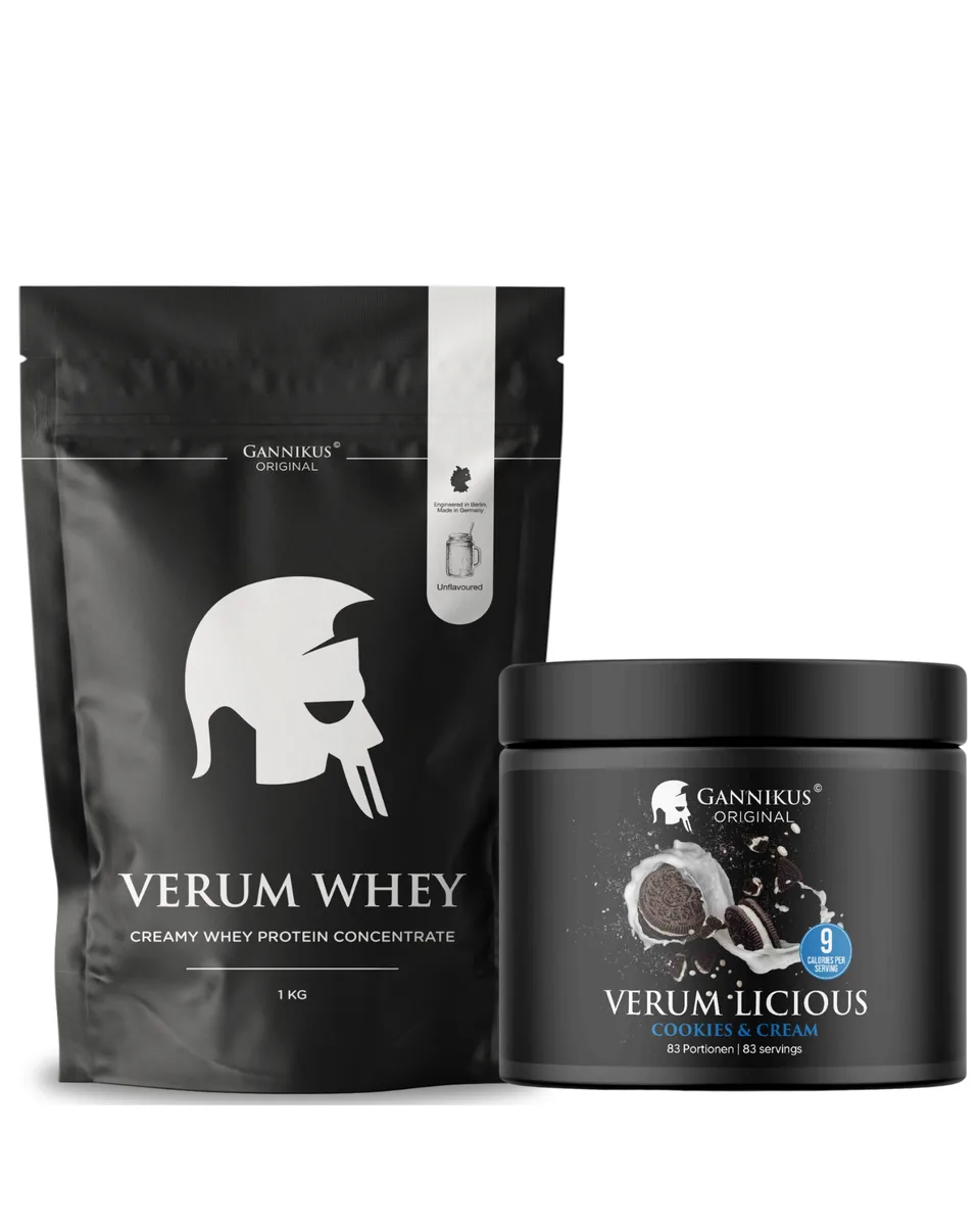 VERUM LICIOUS + WHEY Neutral Bundle Choco Peanut 250g + Whey Natur 1kg – Bild 5
