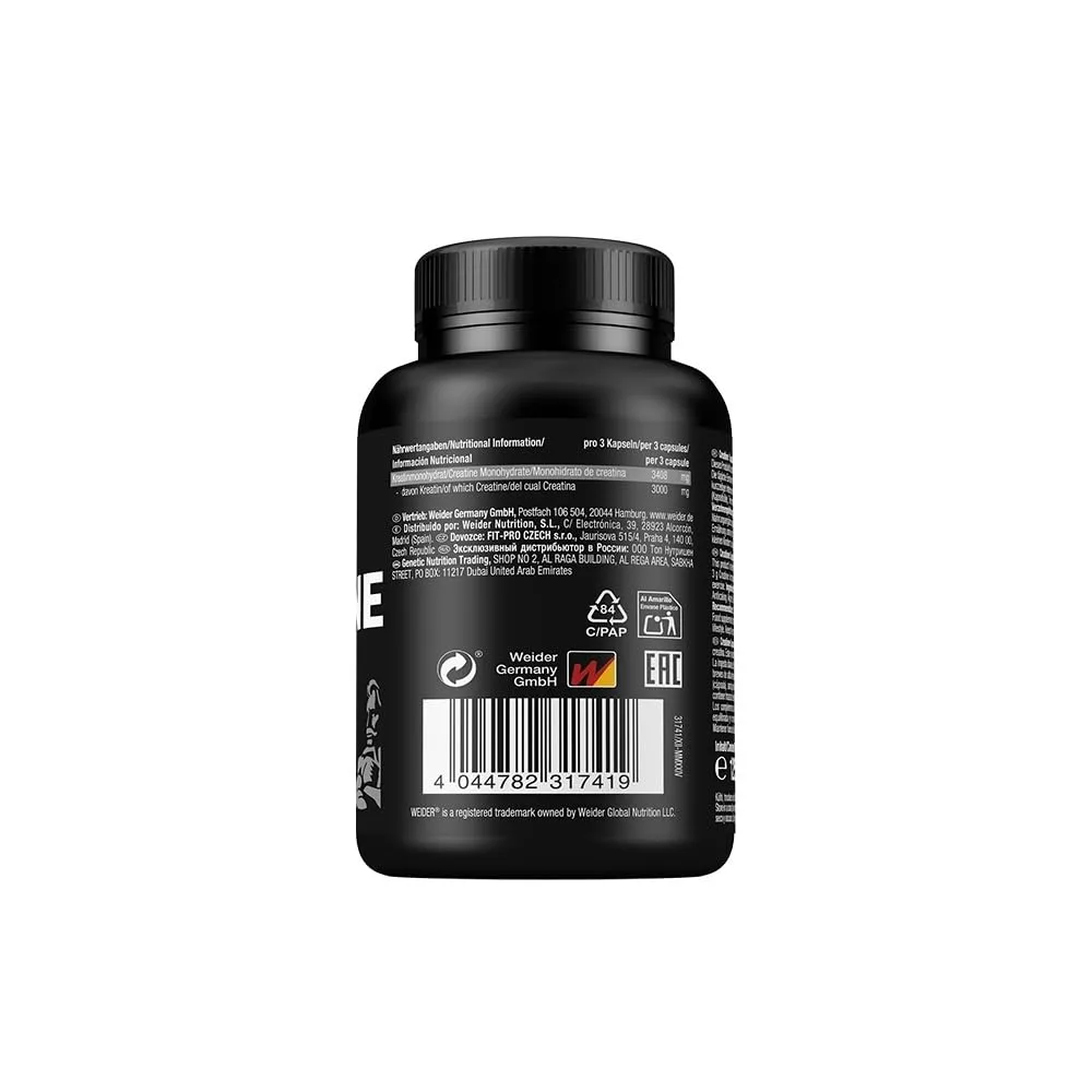 Weider - Pure Creatine Capsules - Ultra-reines Creapure - Kreatin - 100 Kapseln – Bild 6