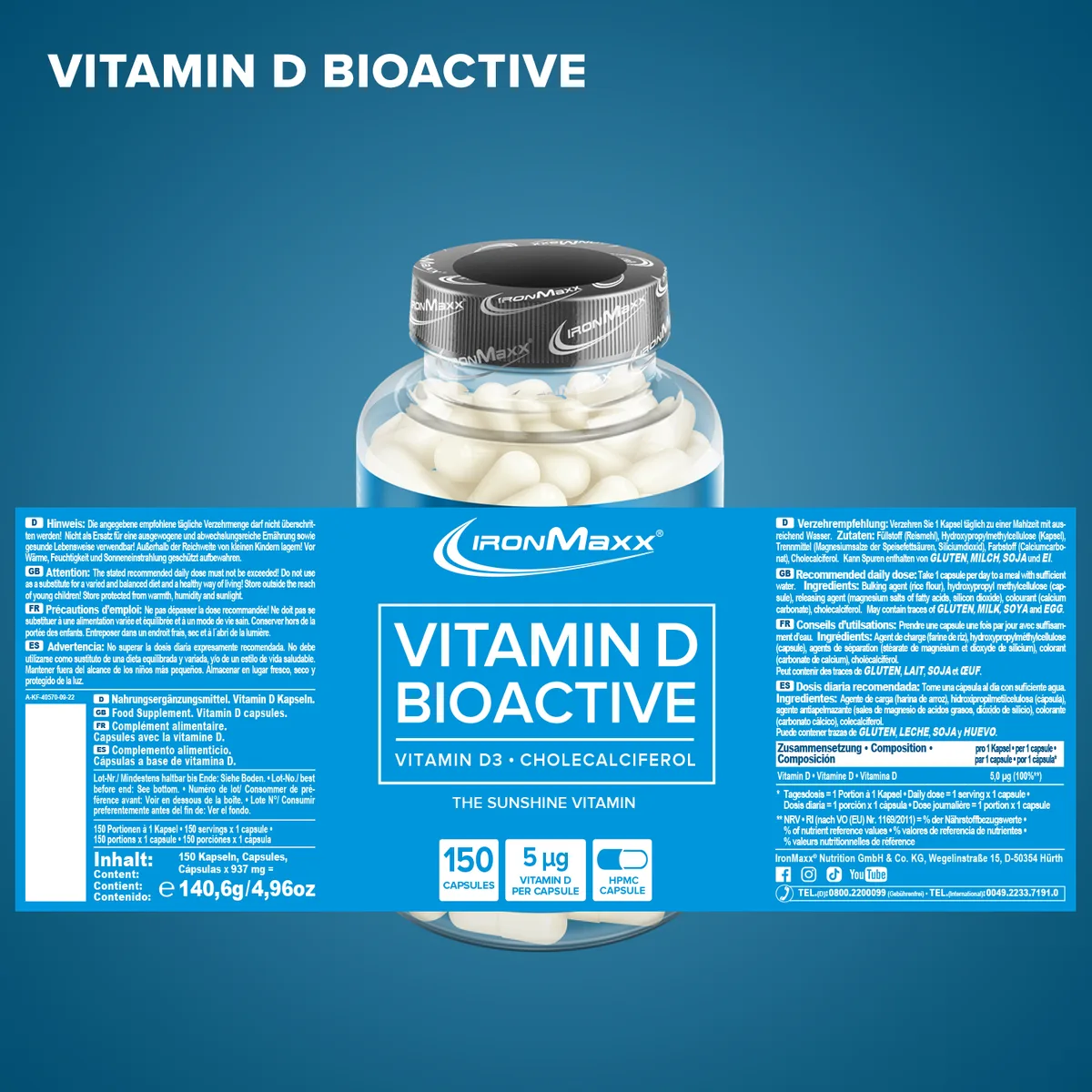 Vitamin D Bioactive - 150 Kapseln – Bild 5