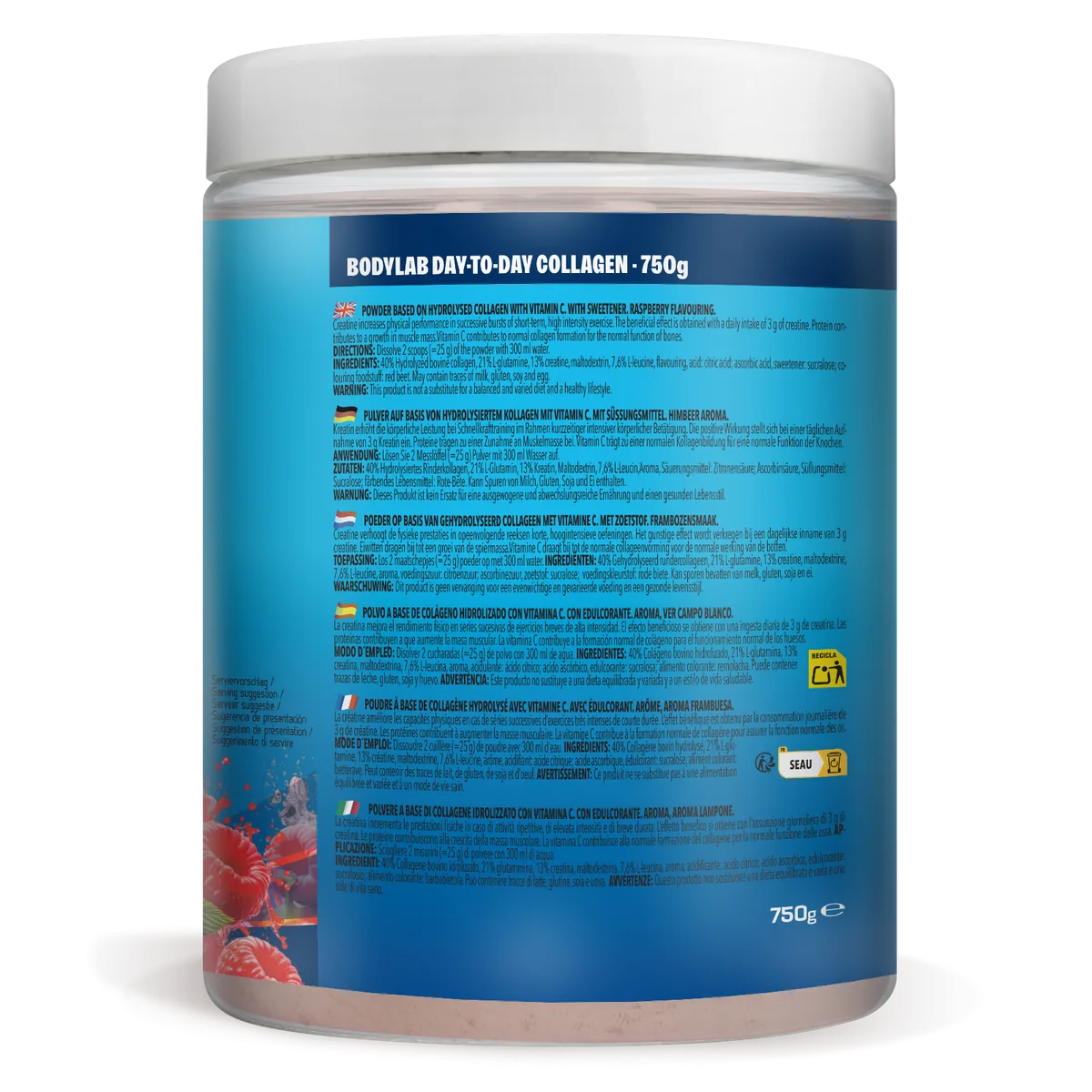 Day to Day Collagen (750g) Raspberry – Bild 2