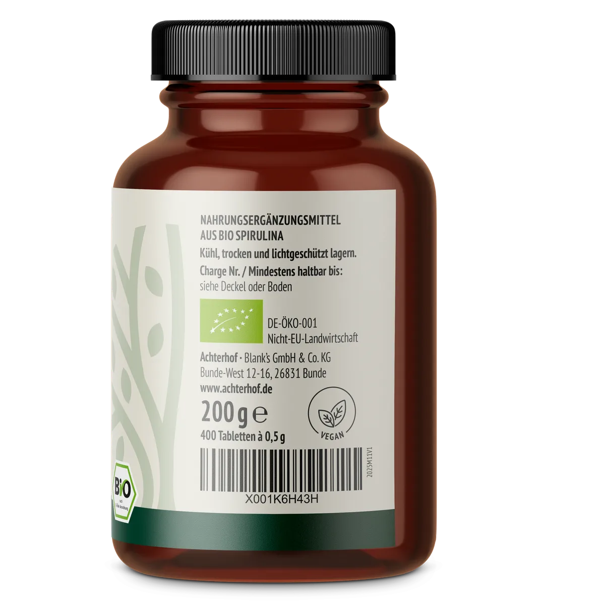 Spirulina Algen Tabletten Bio (400 Tabletten) – Bild 5