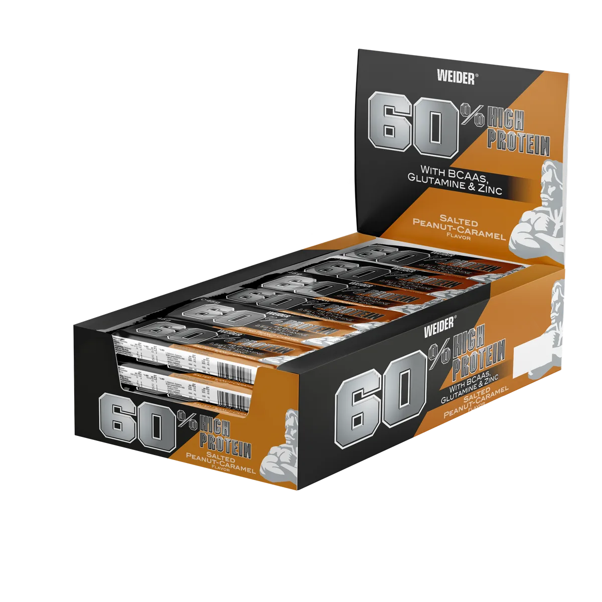 60% Protein Bar (24x45g) Coconut – Bild 2