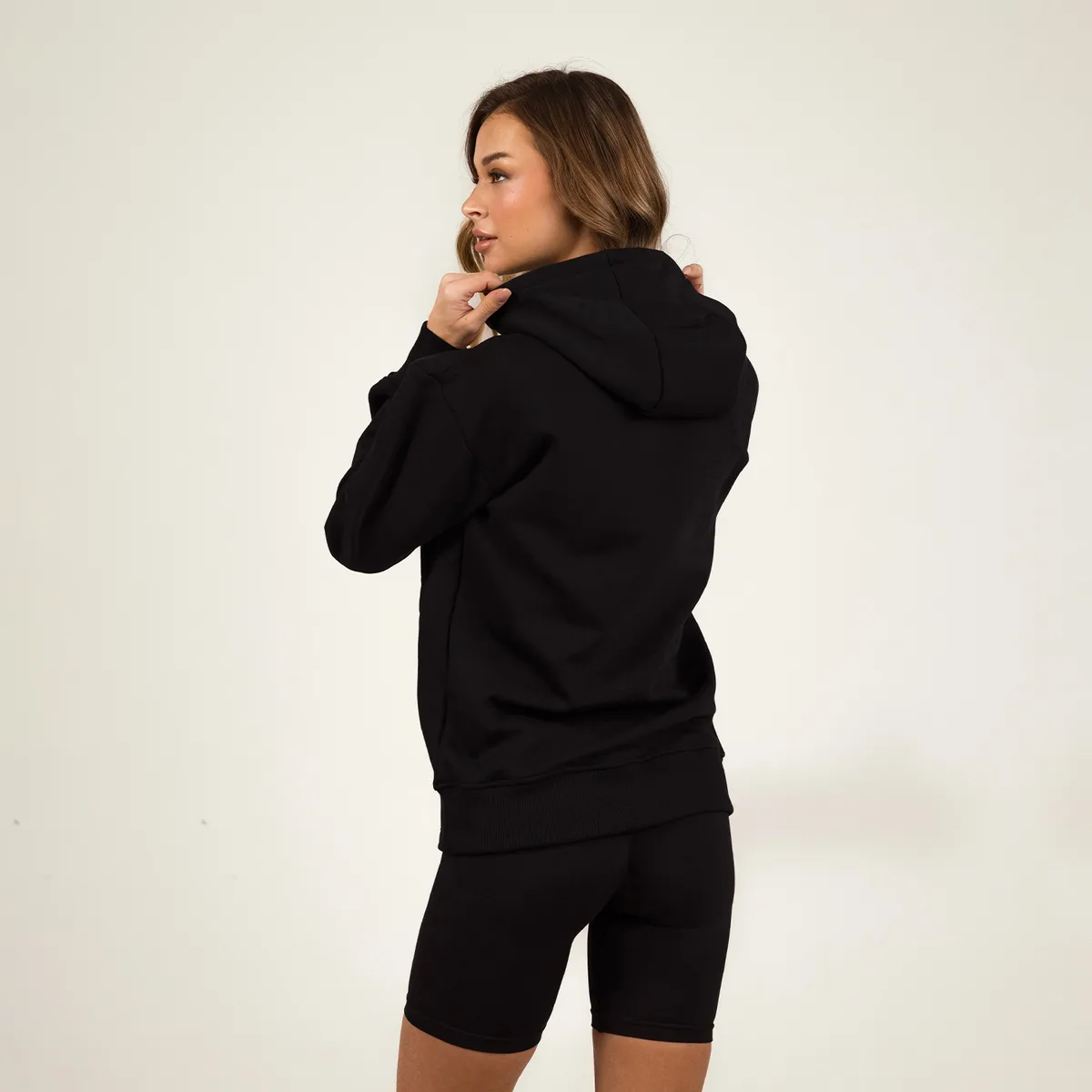 Hoodie Schwarz Unisex - L – Bild 5