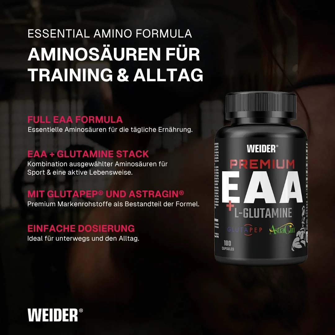 Premium EAA + L-Glutamine Caps 180 Kapseln – Bild 3