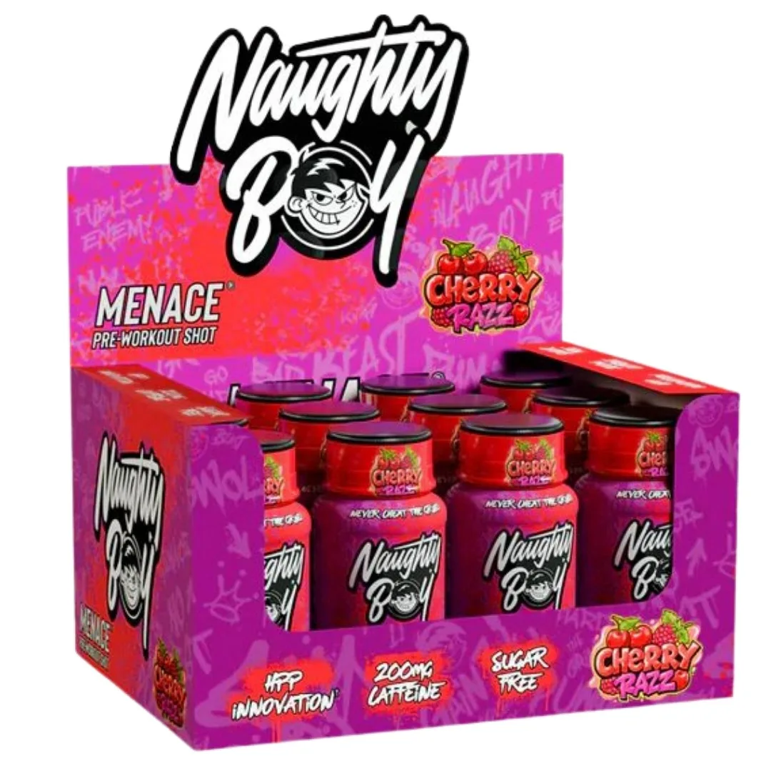Naughty Boy Menace Pre Workout Shot - 12 x 60ml