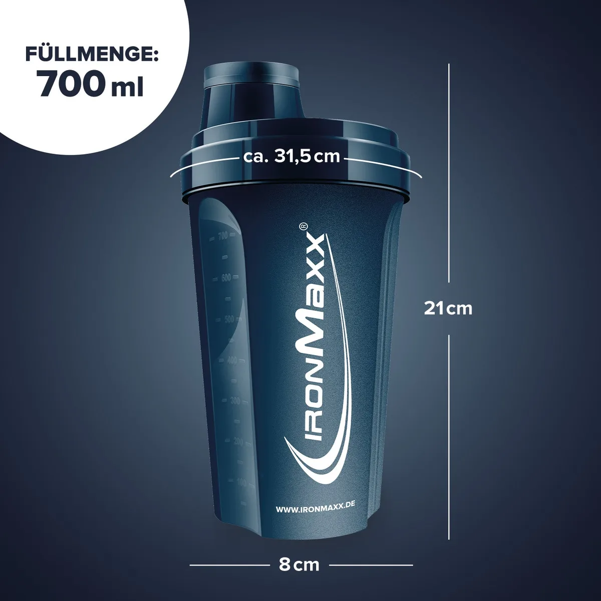 Shaker (700ml) - Mistle Blue – Bild 3
