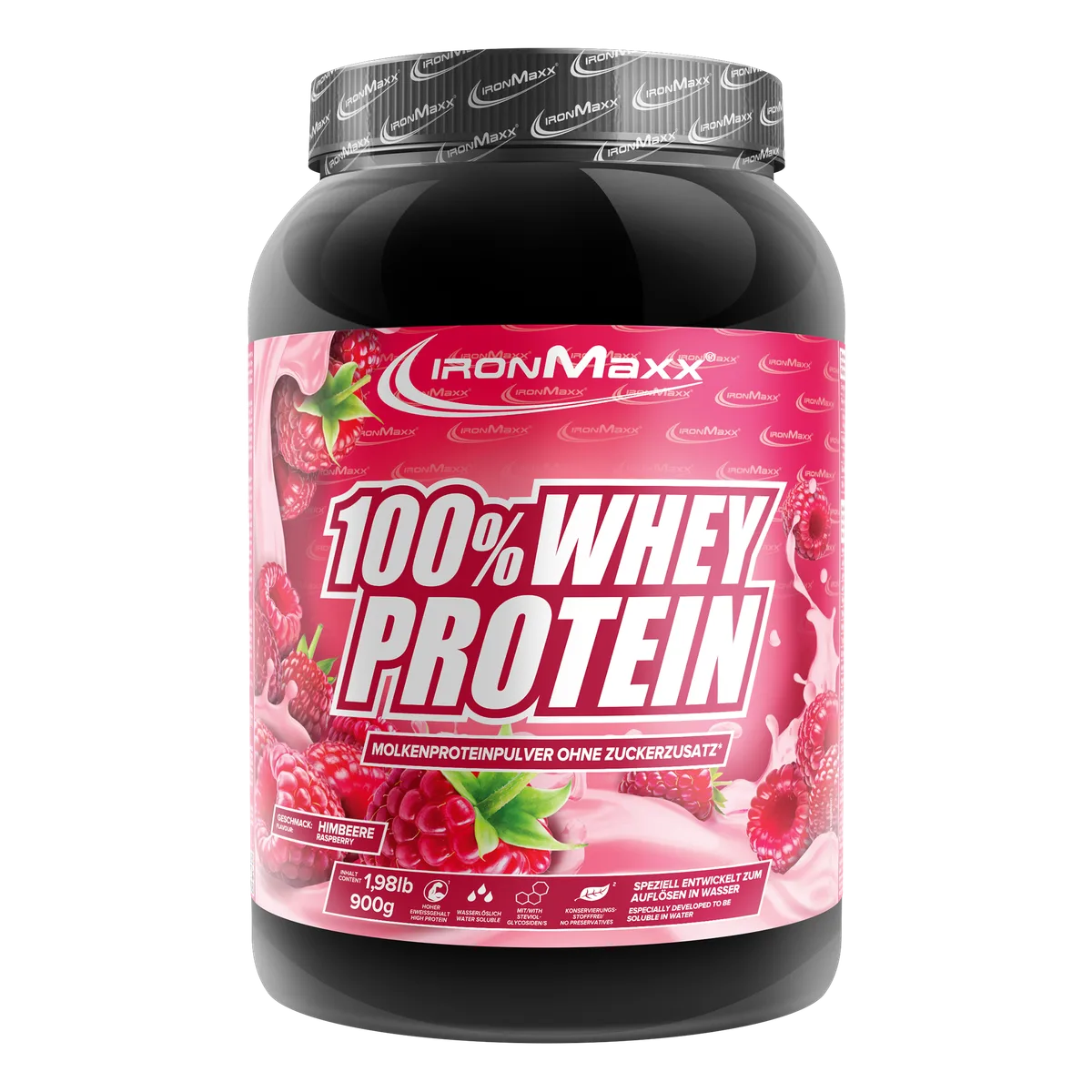 100% Whey Protein (900g) - Himbeere