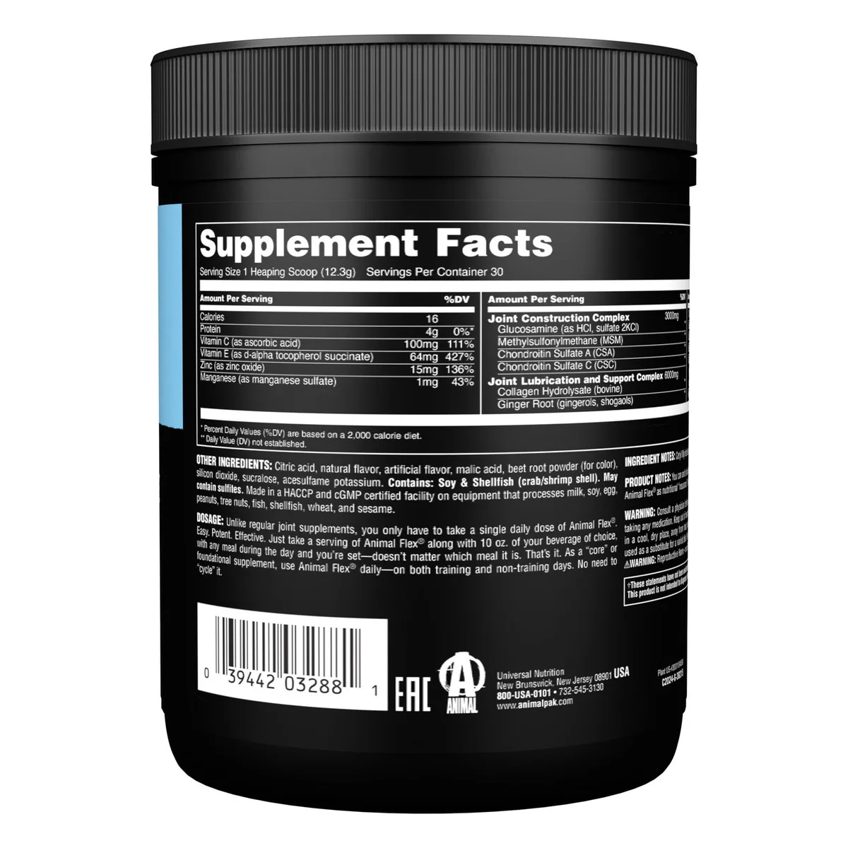 Animal Flex (348g) Blue Raspberry – Bild 4