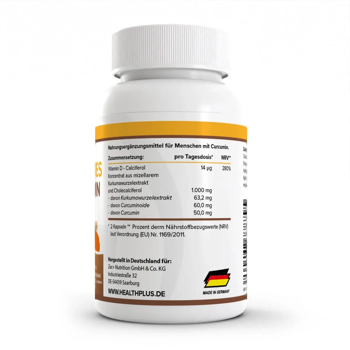 HEALTH+ MIZELLARES CURCUMIN, 60 Kapseln – Bild 3