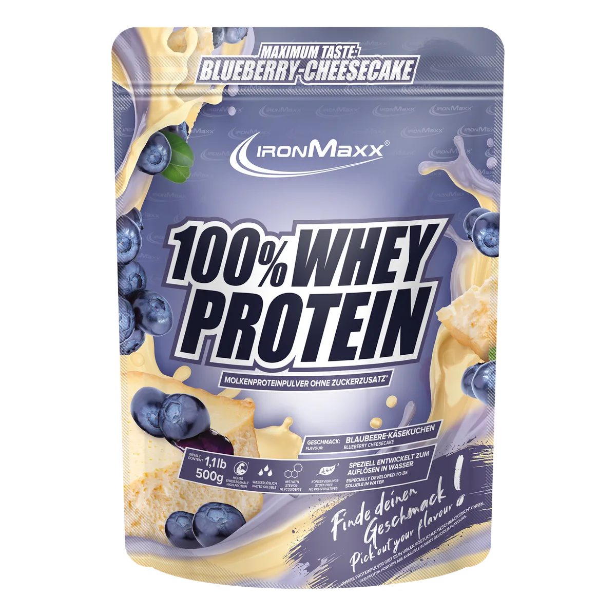 100% Whey Protein (500g) - Blueberry Cheesecake