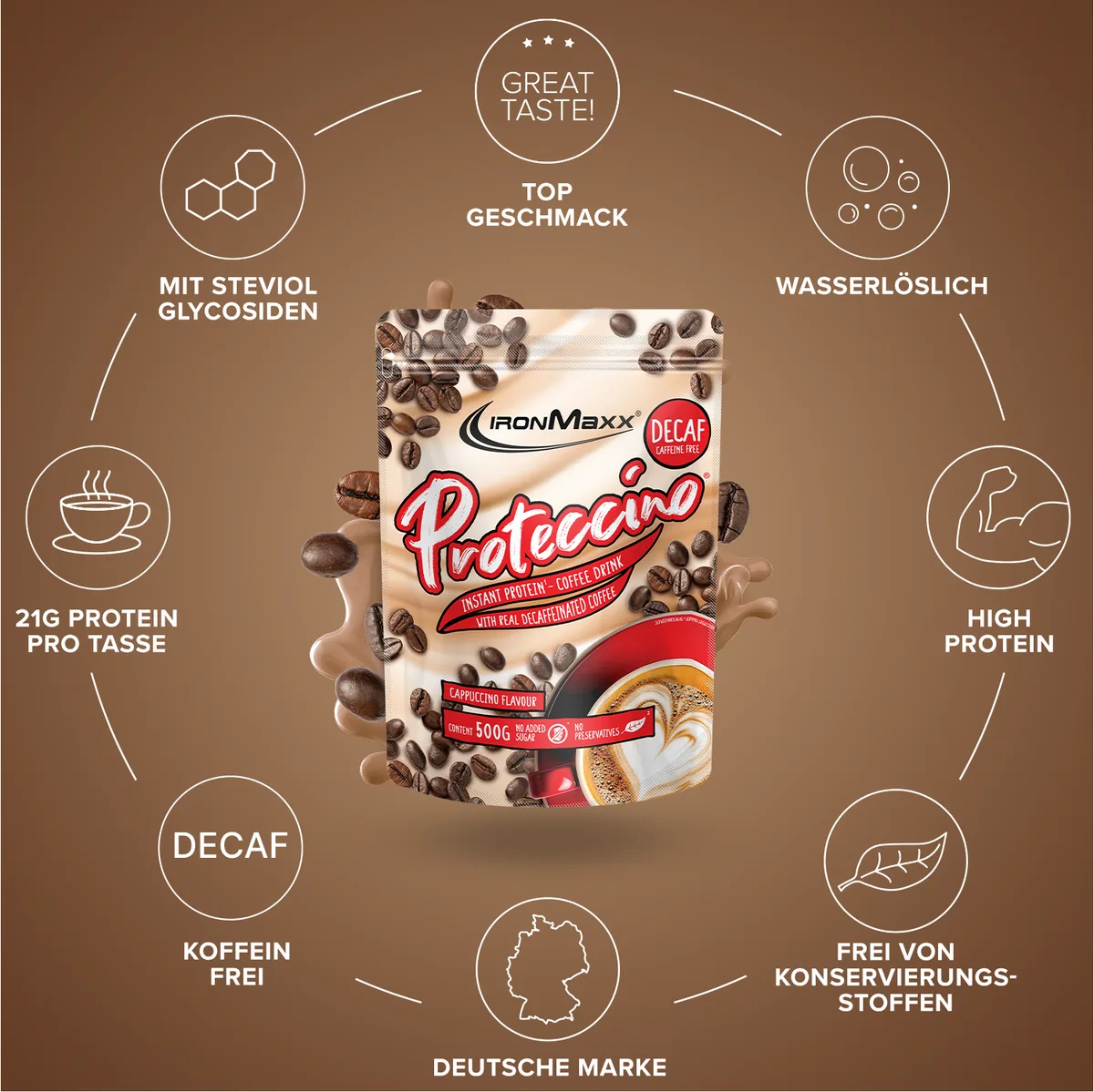 Proteccino (500g) - Decaf Capuccino – Bild 5