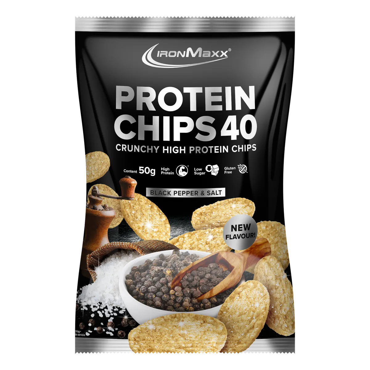 Protein Chips 40 (50g) - Salt & Pepper