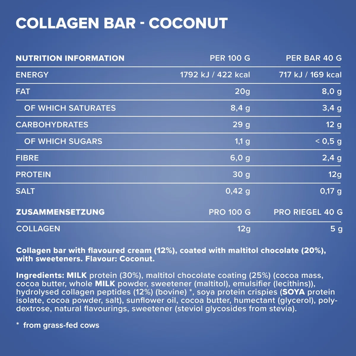 Collagen Bar (40g) - Coconut – Bild 4