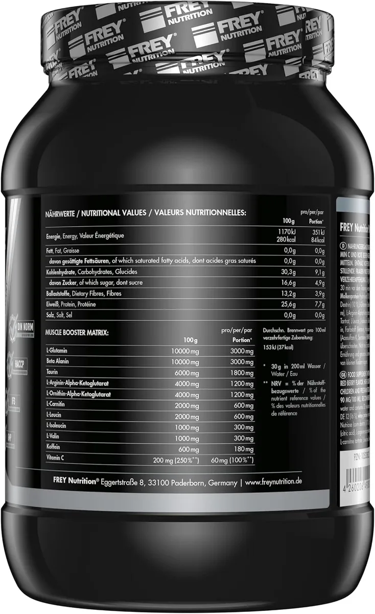 Muscle Booster Red Berry (900g) – Bild 2