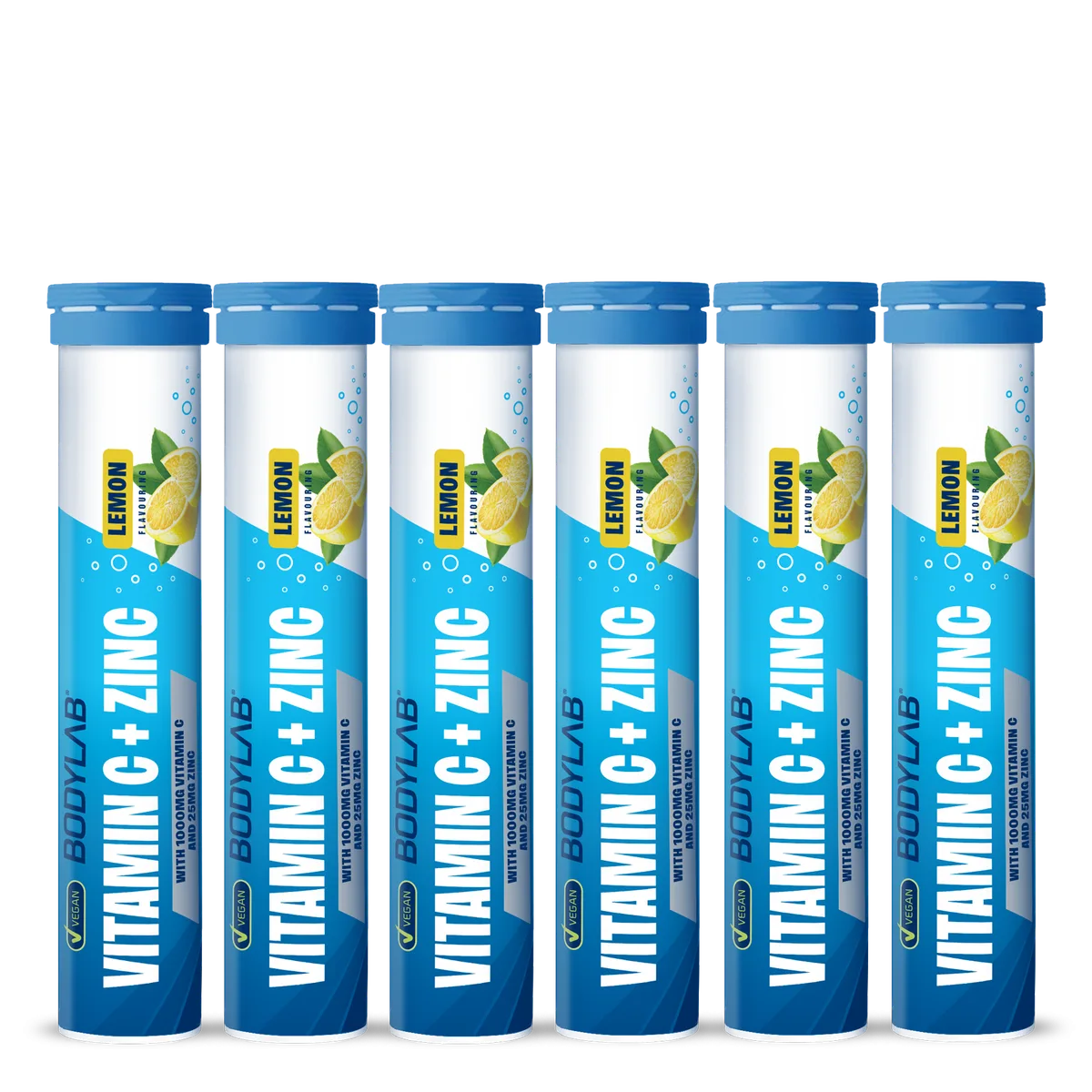 Vitamin C + Zinc - 6x 20 Brausetabletten - Lemon Flavouring