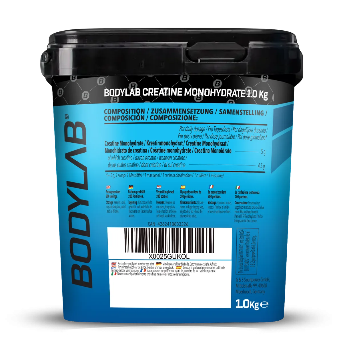 Creatine Monohydrate - 100% Pure Powder (1000g) – Bild 3