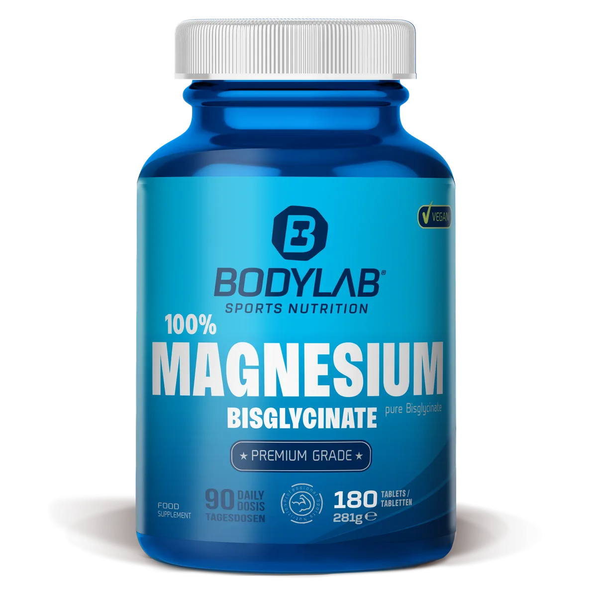 100% Magnesium Bisglycinat (180 Tabletten) – Bild 2