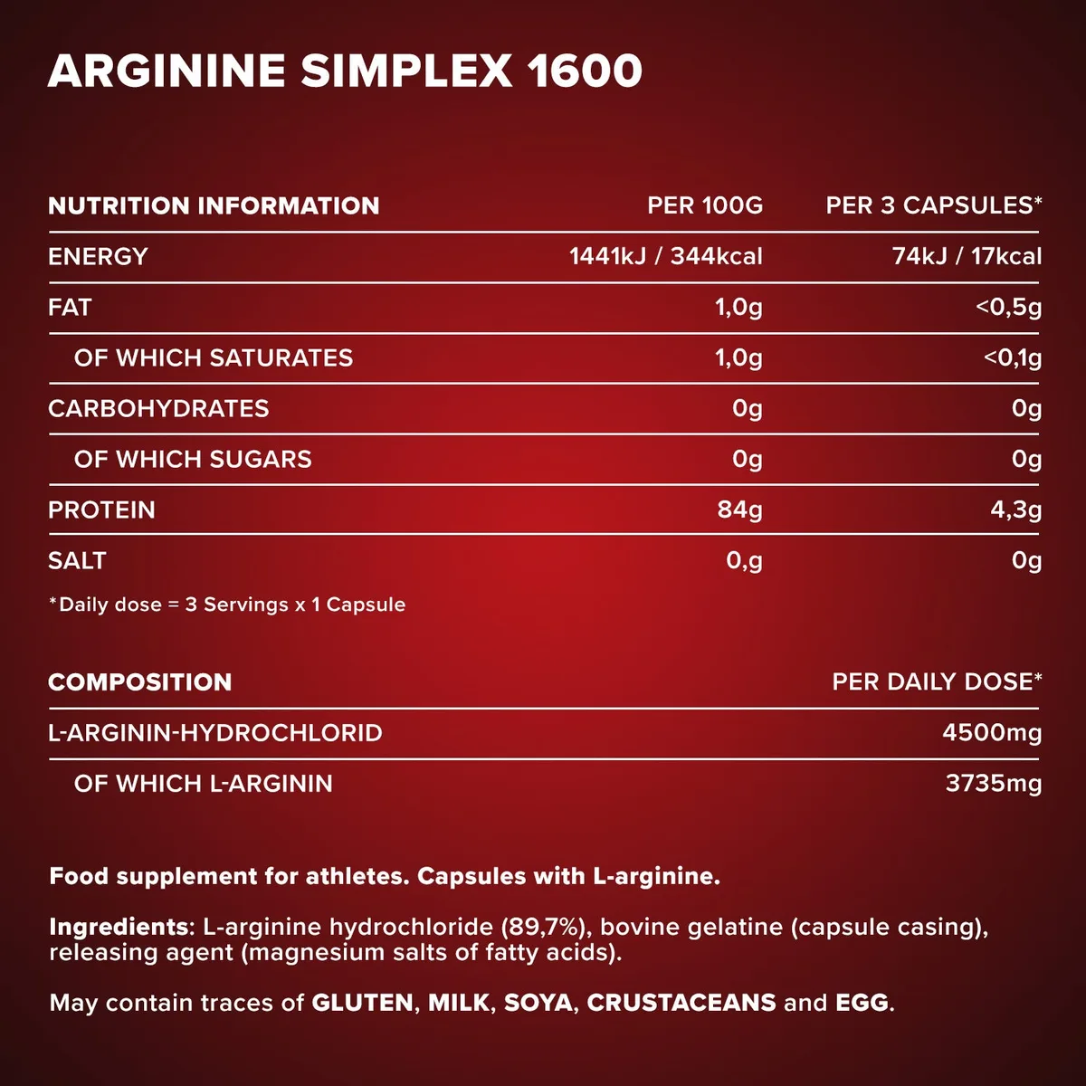 Arginin Simplex 1600 - 300 Tricaps® – Bild 4