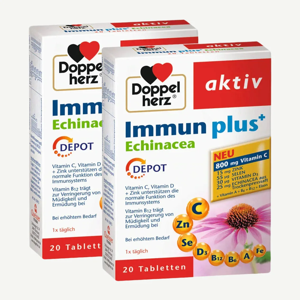 Doppelherz aktiv Immun plus Echinacea Basic / 20 Tabletten – Bild 2