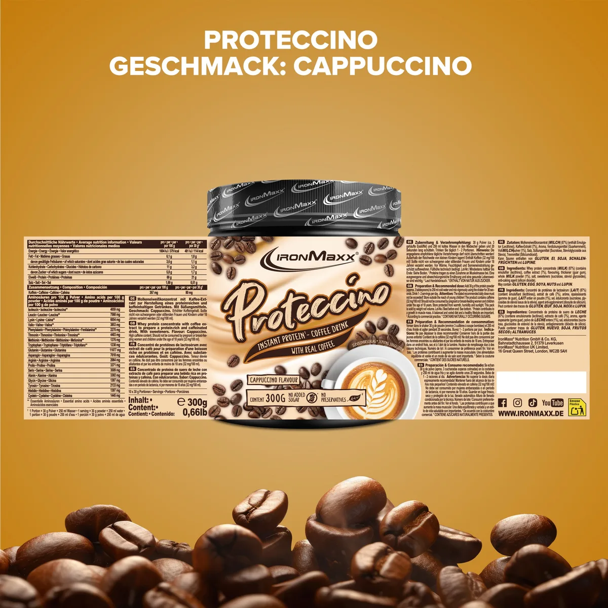 Proteccino (300g) - Cappuccino Flavour – Bild 4