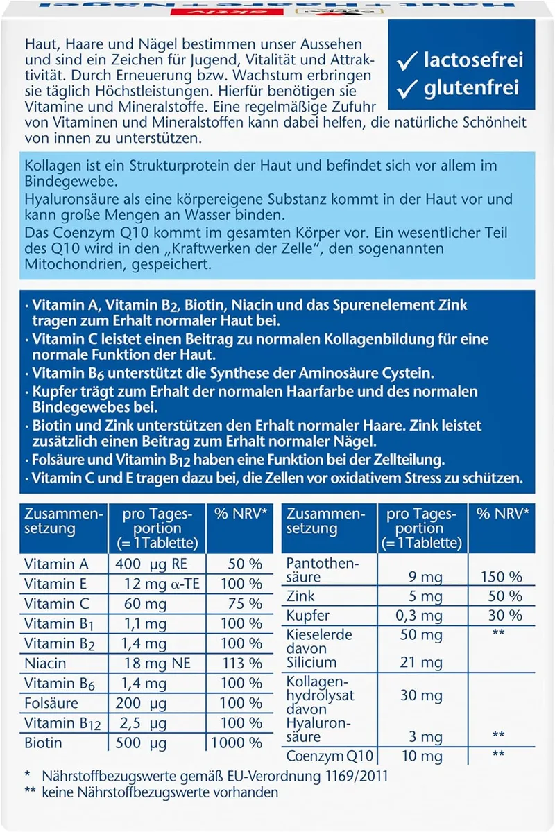 Haut + Haare + Nägel (30 Tabletten) – Bild 2