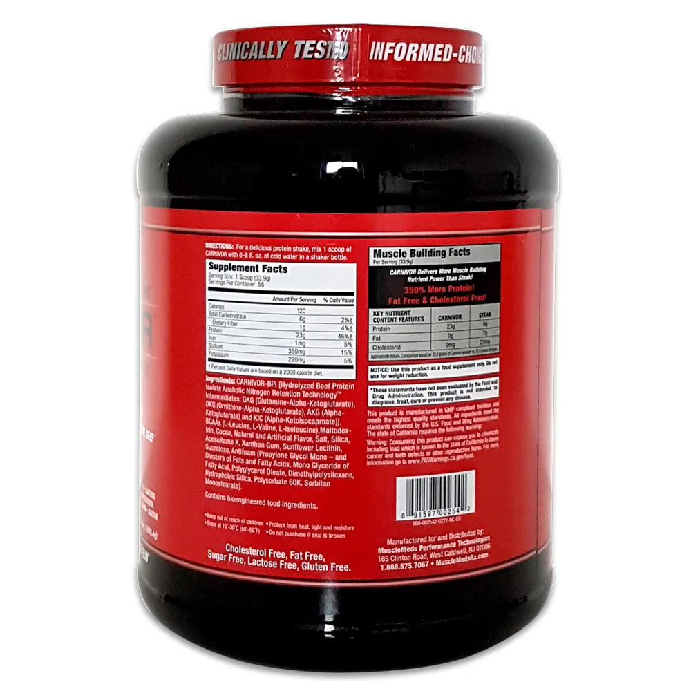 MuscleMeds Carnivor Beef Protein Isolate 1898 g – Bild 2