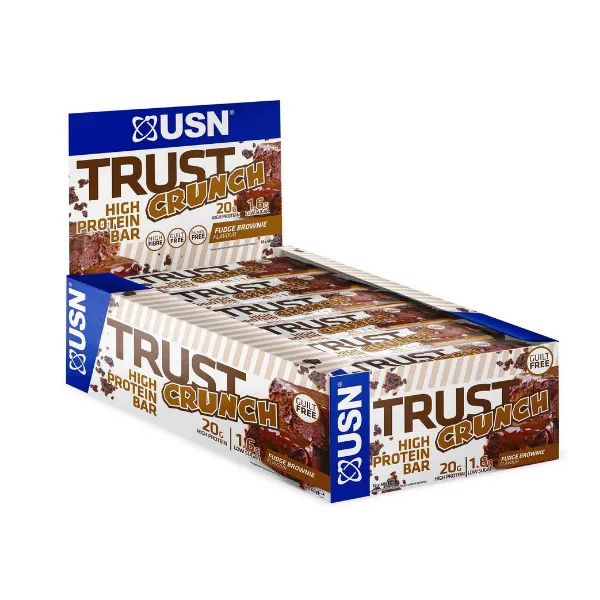 USN Crunch Bar, 12x60g im Karton