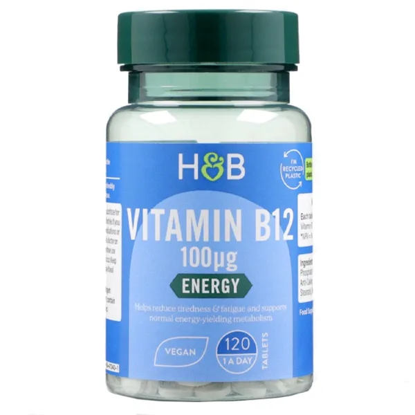 H&B Vitamin B12 100 mcg Methylcobalamin (120 Tabletten)