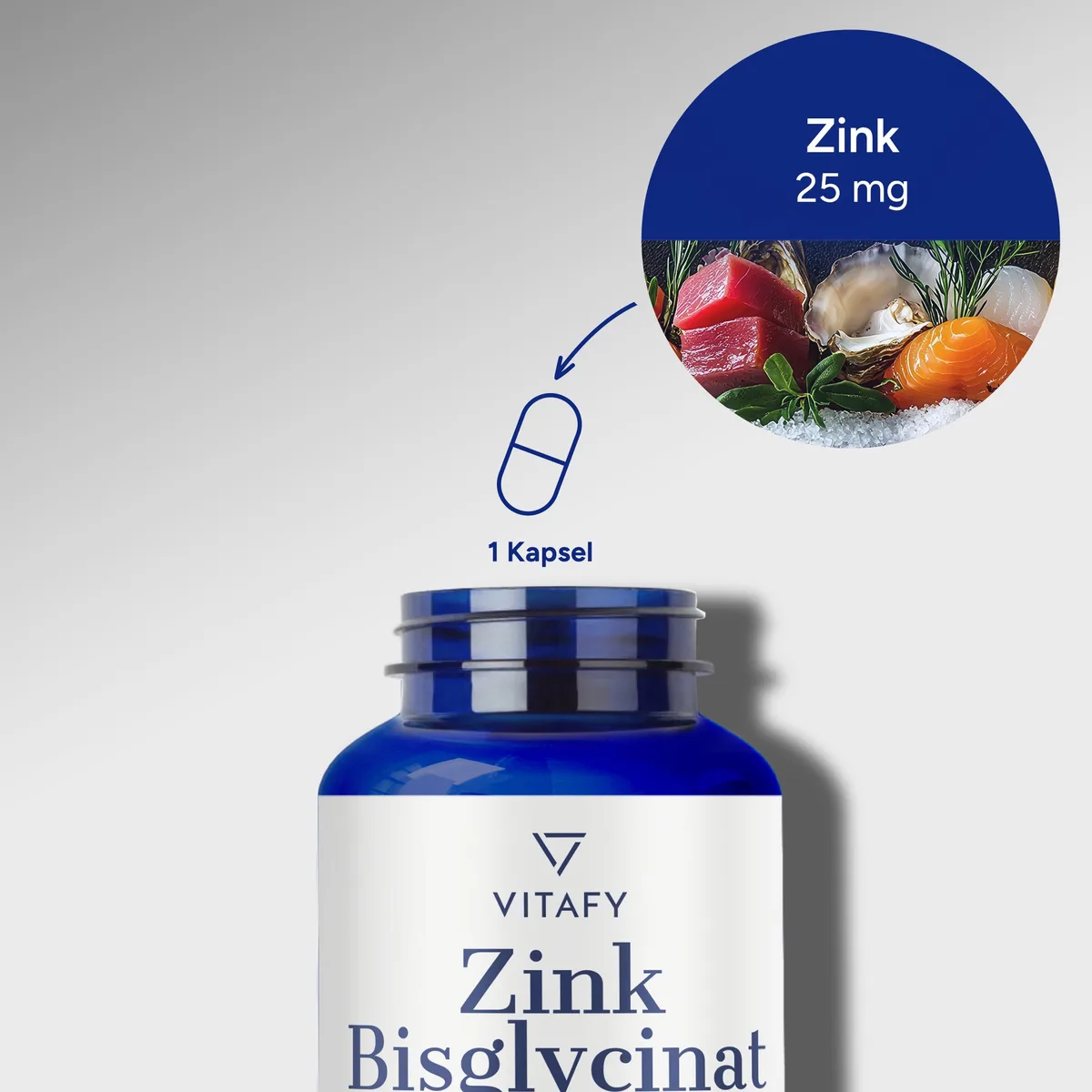 Zink Bisglycinat (60 Kapseln) – Bild 3