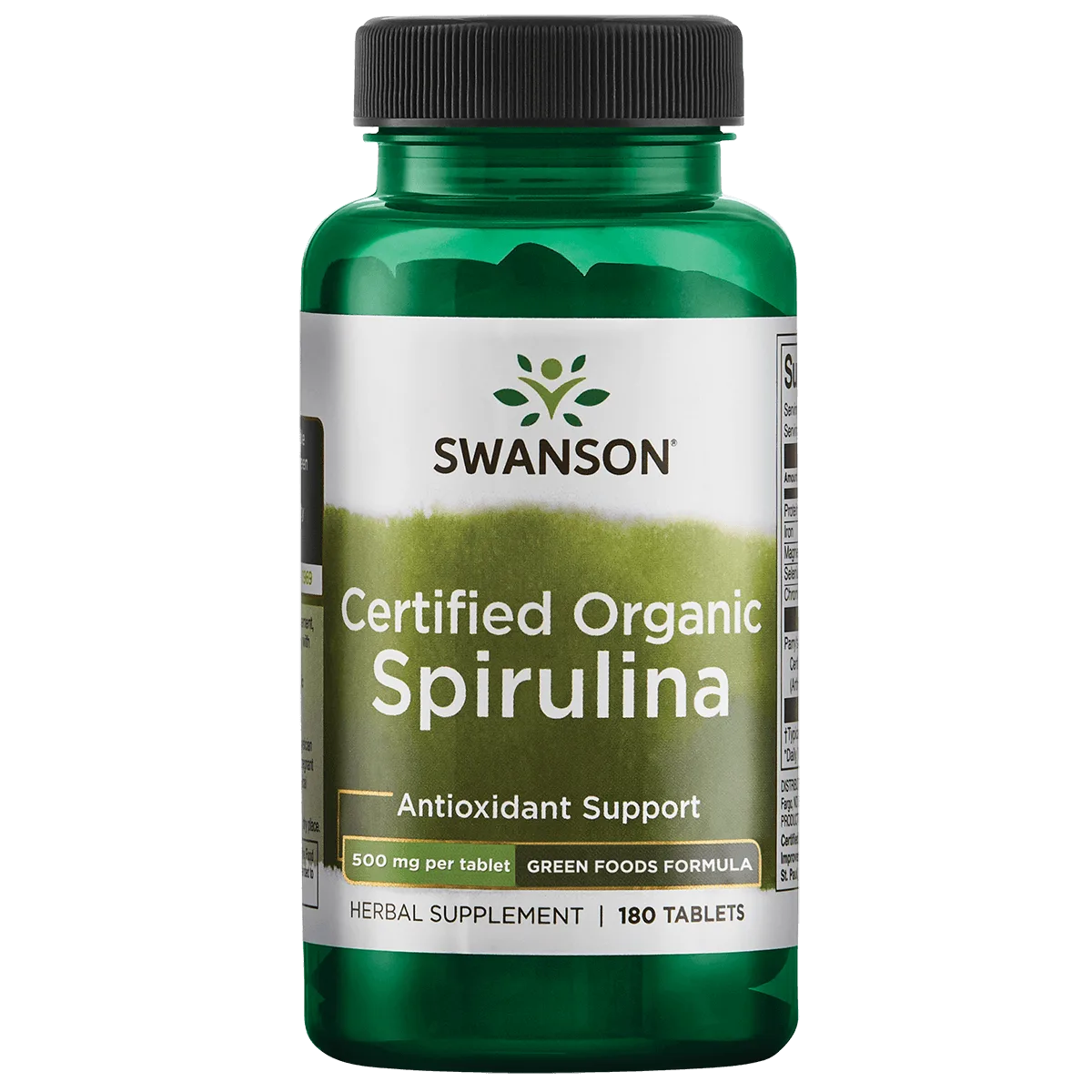 Greens Cert Org Spirulina 500mg 180