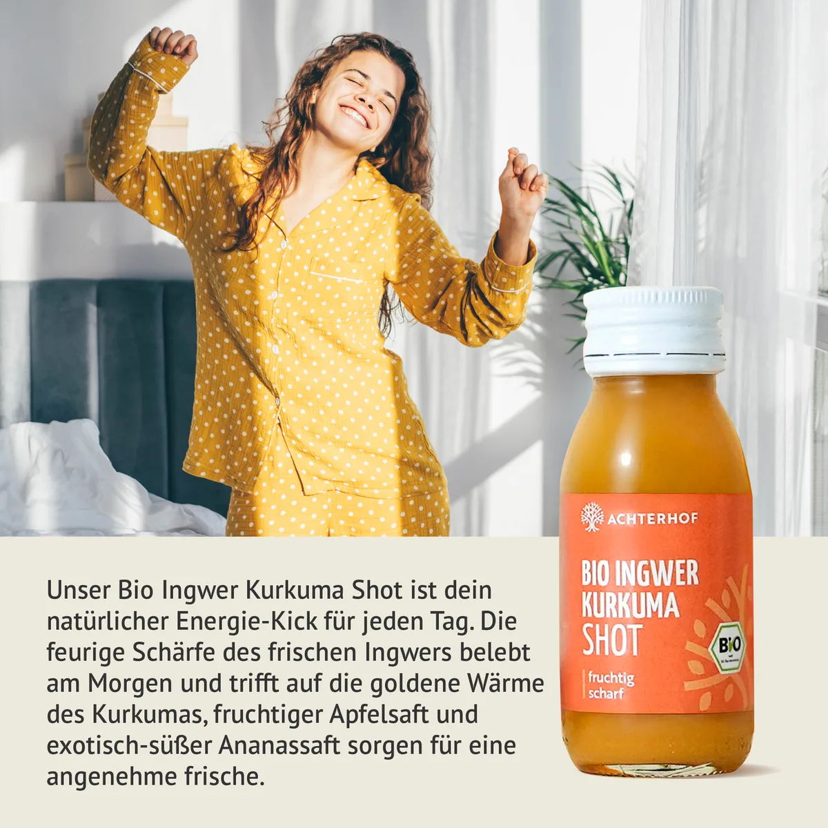 Bio Ingwer Kurkuma Shot (7 x 60ml) – Bild 4
