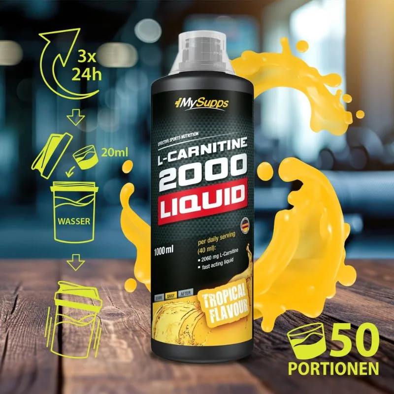 My Supps L-Carnitine 2000 Liquid - 1000 ml Tropical – Bild 2