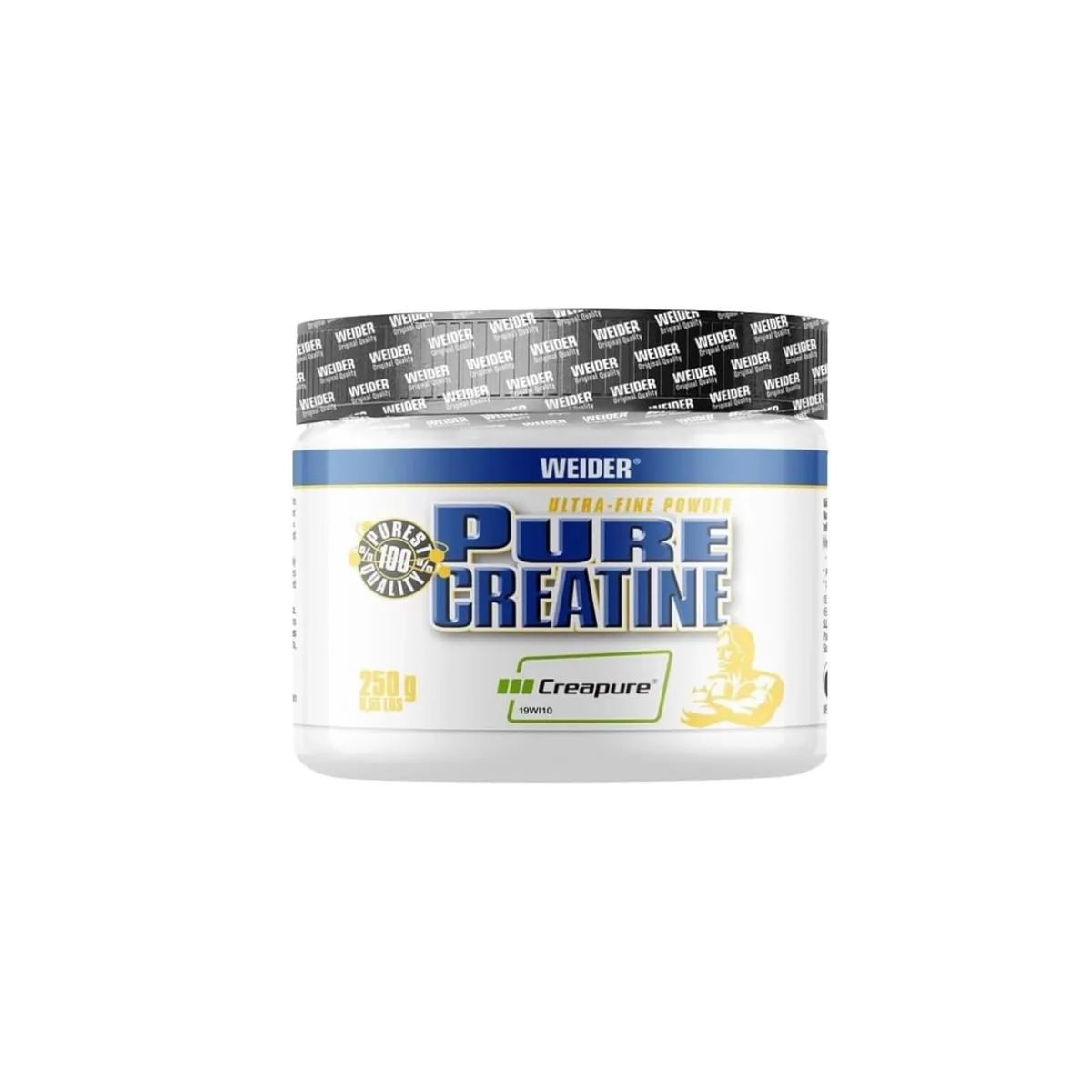 Weider Pure Creatine - Kreatin-Monohydrat - Nahrungsergänzungsmittel - Kraft- & Powertraining - 250g