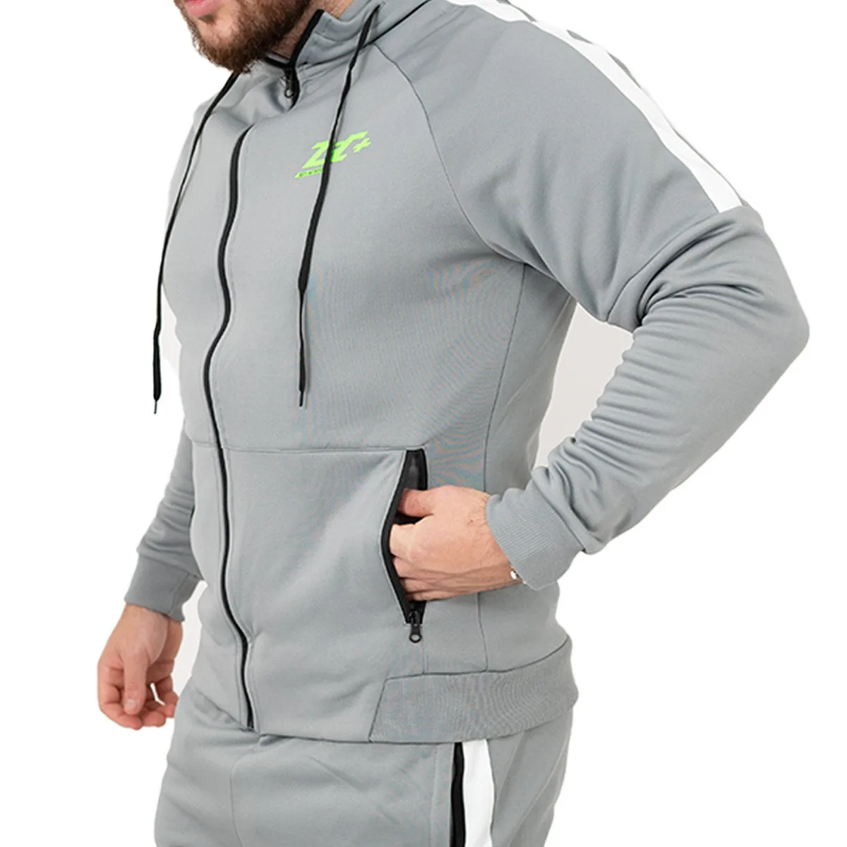ZEC+ PASSION TRACKSUIT JACKE 2XL / Grau – Bild 8