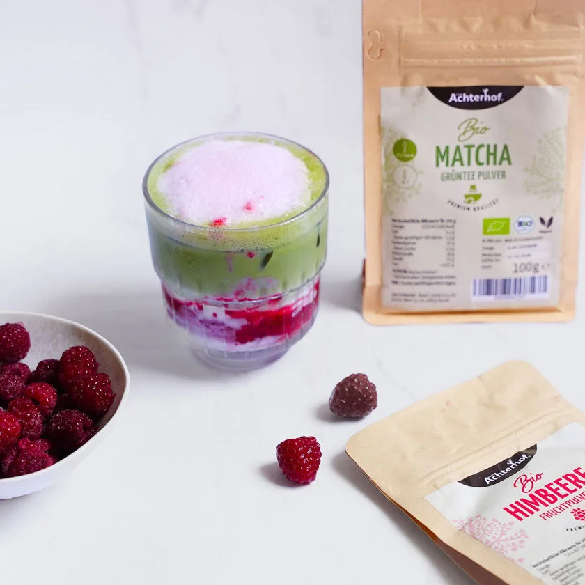 Bio Raspberry Matcha Set – Bild 2