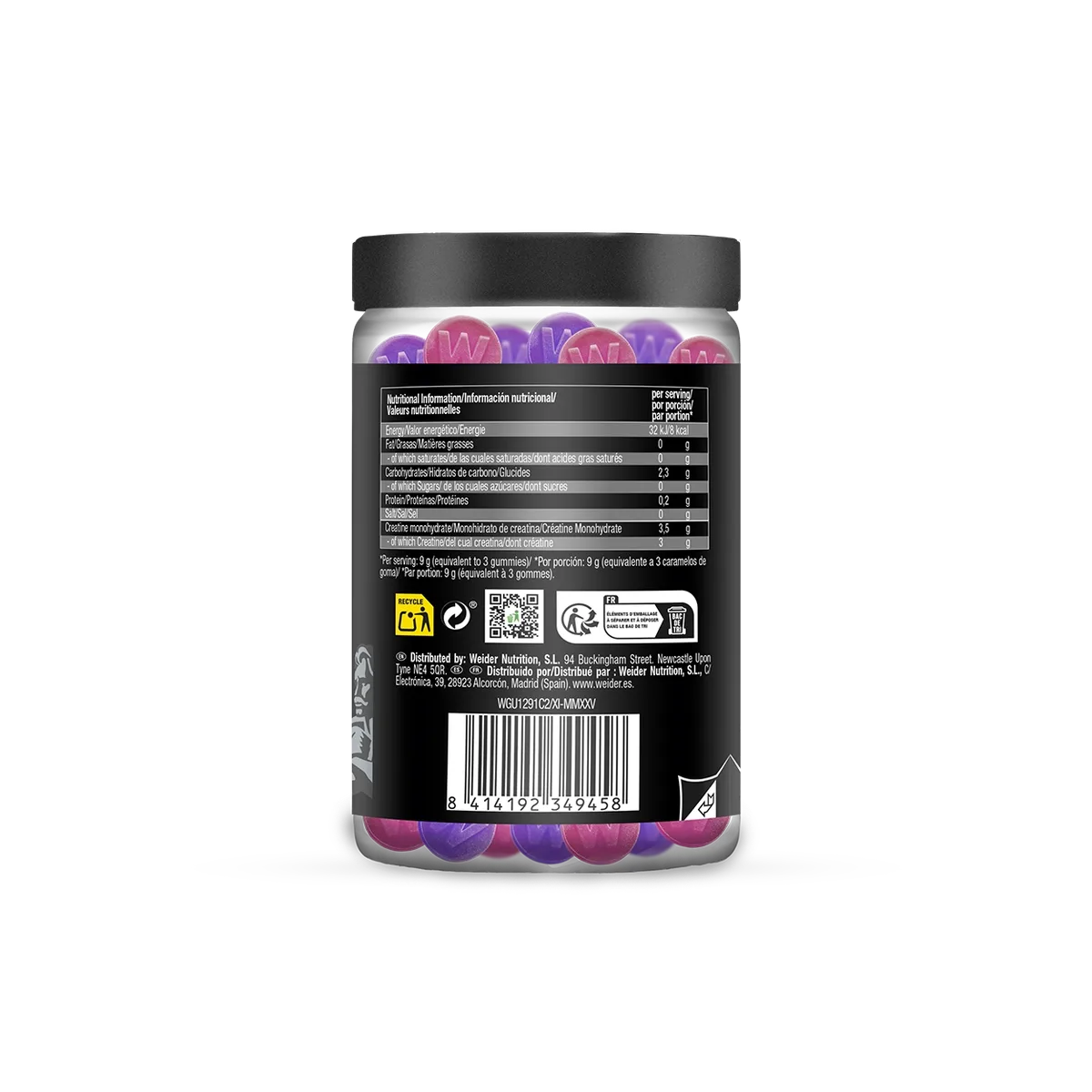 Micronized Creatine Gummies Dual Flavor (Blackberry & Strawberry) – Bild 4