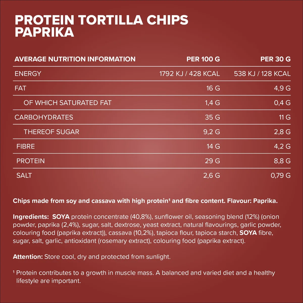 Protein Tortilla Chips 2.0 (60g) - Paprika – Bild 4