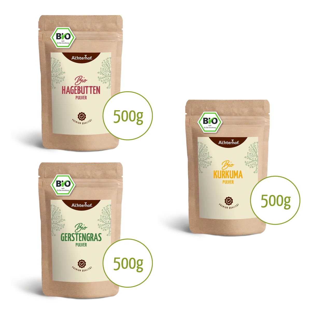Goldene Milch Mischung 3er Bio Set