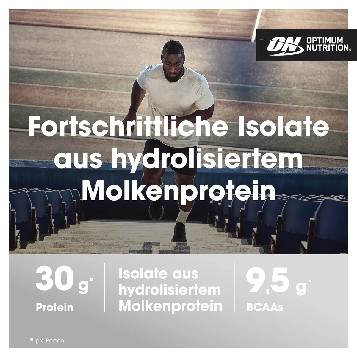 Optimum Nutrition Platinum Hydro Whey, Hydrolysiertes Molkenprotein-Isolat-Pulver mit essentiellen Aminosäuren, Glutamin und BCAA, Geschmack: Milchschokolade, 40 Portionen, 1,6 kg – Bild 3