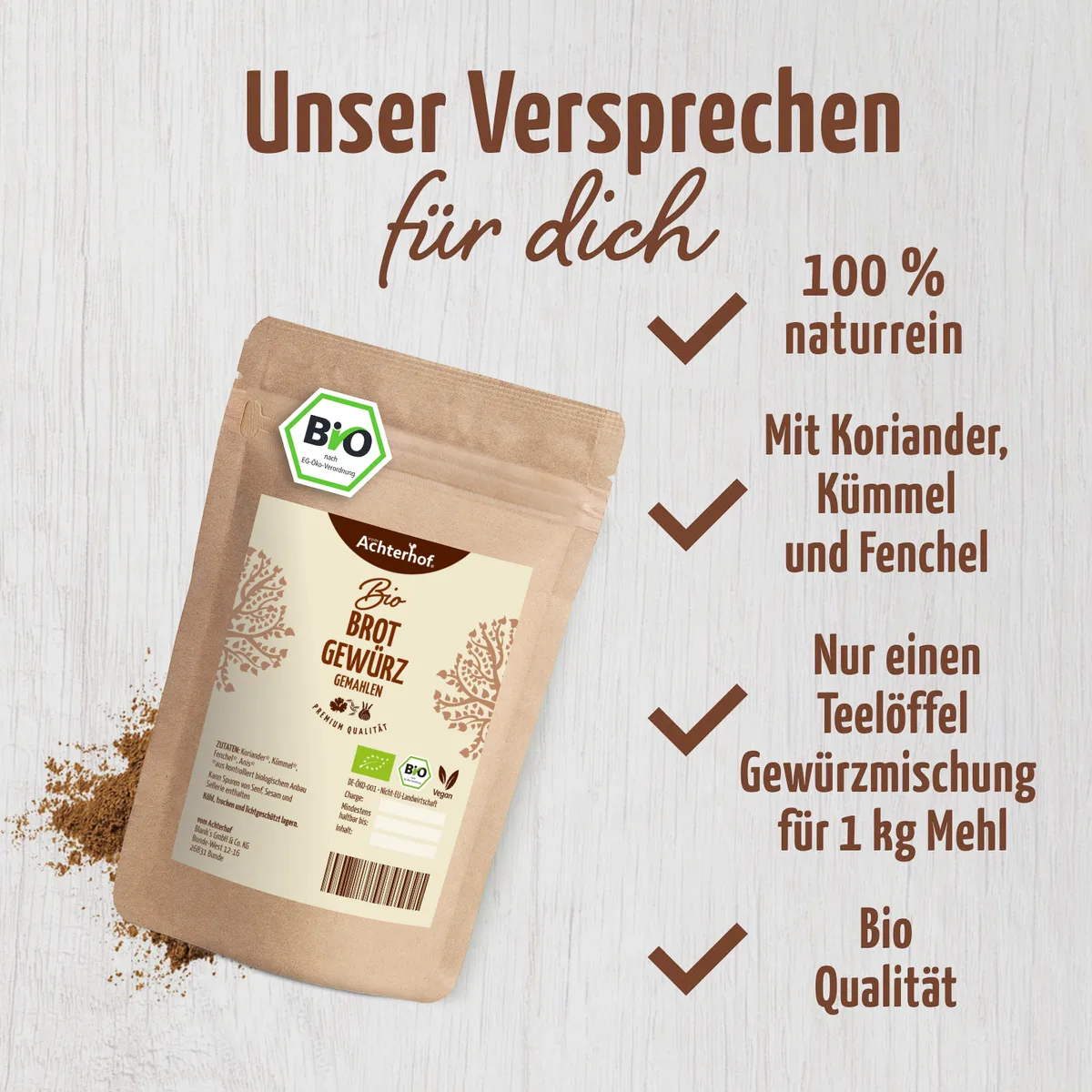 Brotgewürz gemahlen Bio (100g) – Bild 3