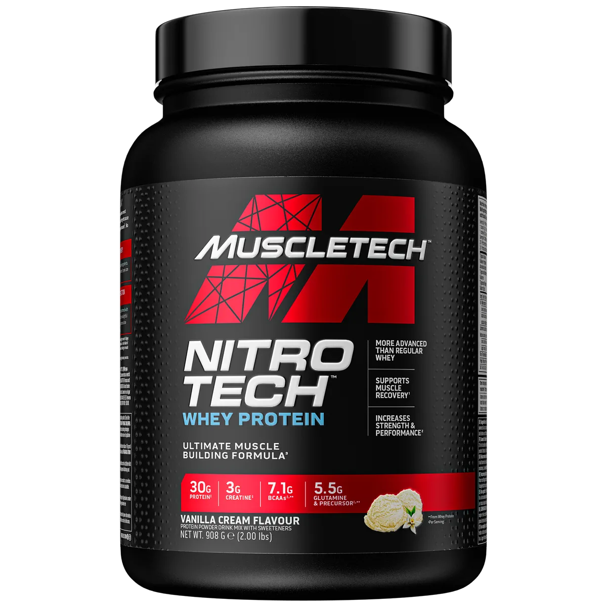Nitro-Tech Whey Protein Vanilla Cream / 908.0 – Bild 5