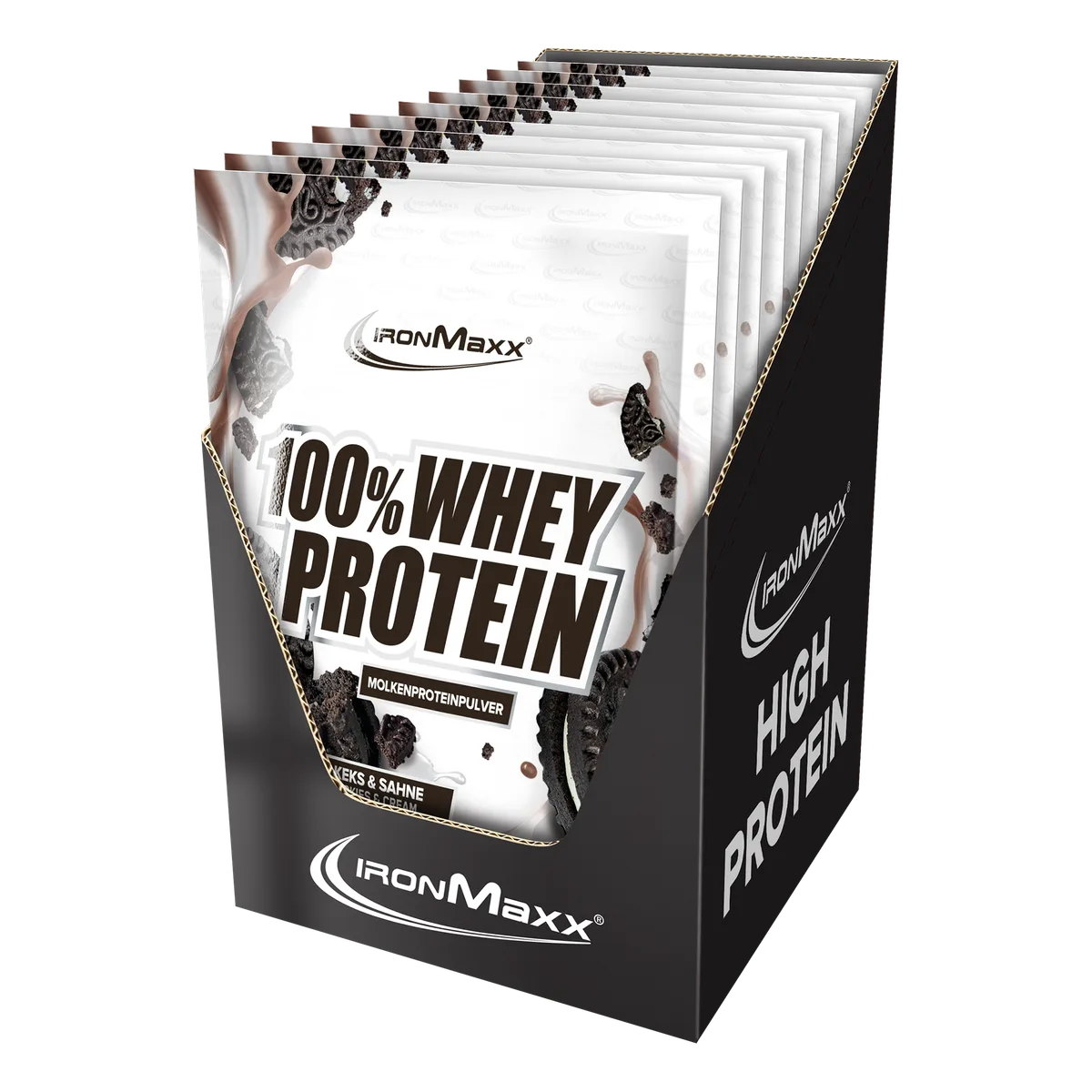 100% Whey Protein (10x30g) - Cookies & Cream