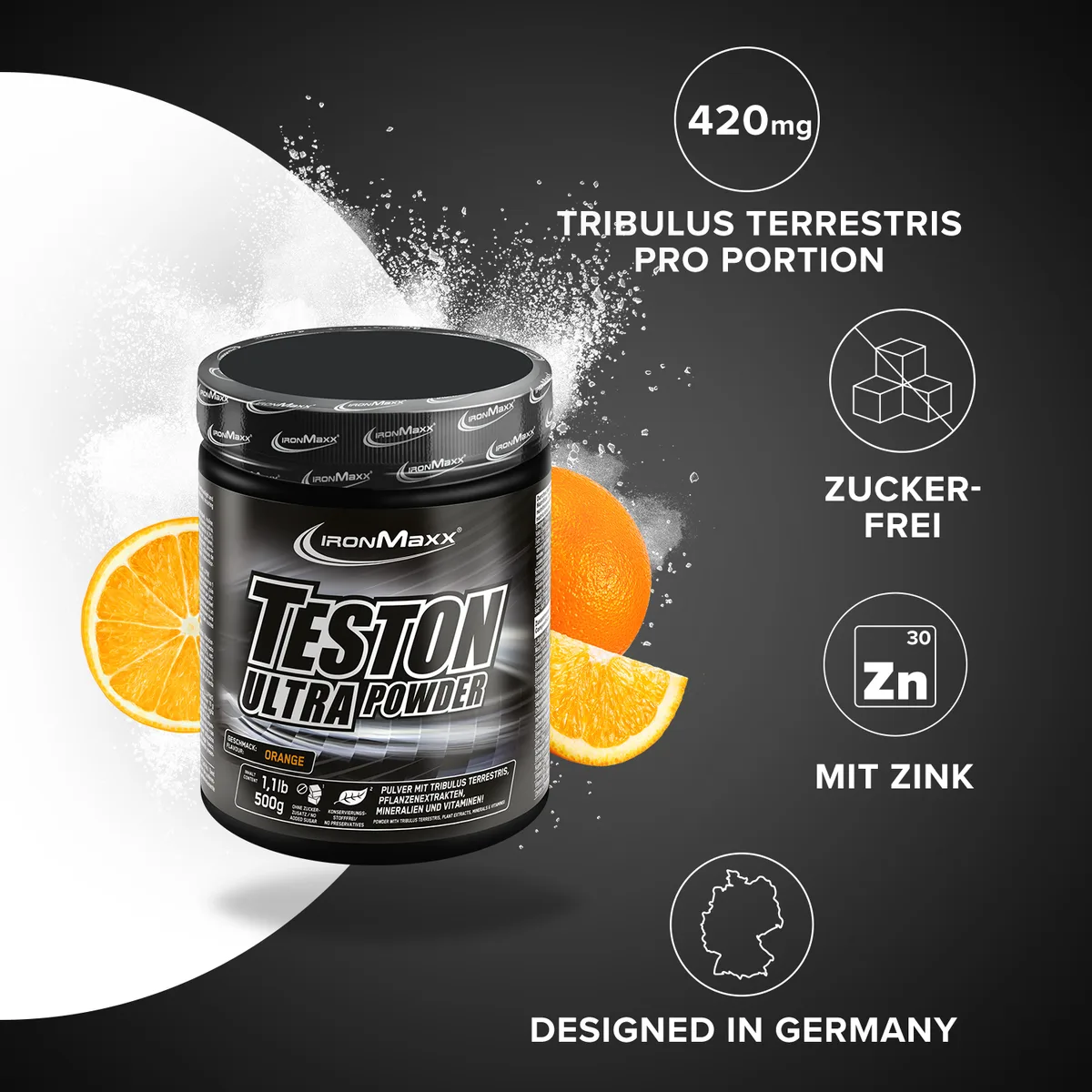 Teston Ultra Powder (500g) - Orange – Bild 2