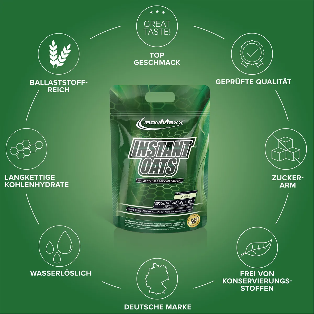 Instant Oats (2000g) - Vanille – Bild 6