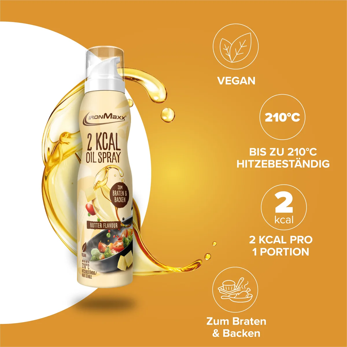 2 kcal Oil Spray (200ml) - Butter – Bild 2
